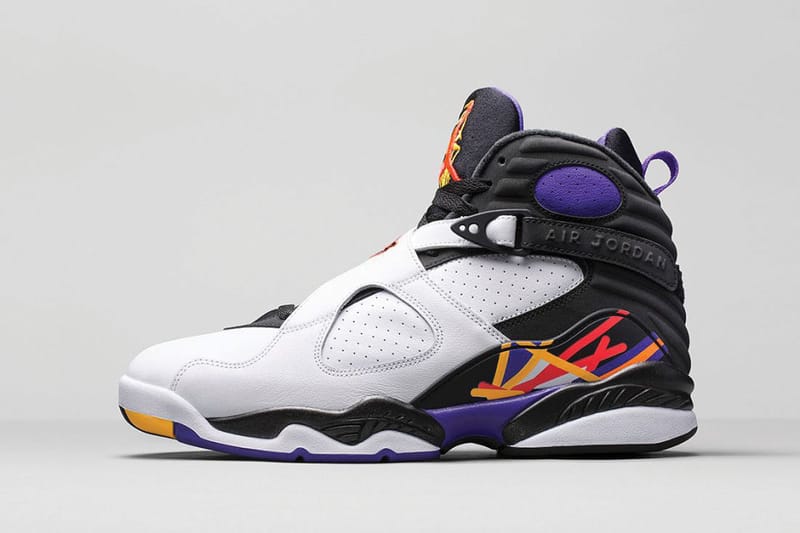 Jordan 8 store white yellow purple