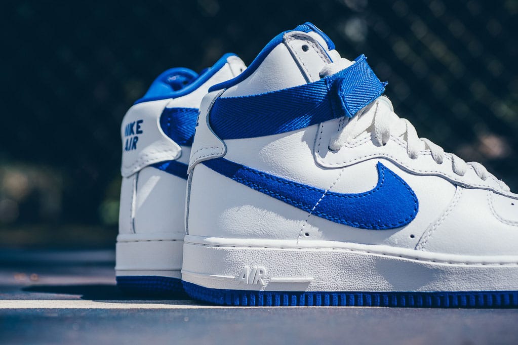 Light Blue And White Air Force Ones High Top on Sale | bellvalefarms.com