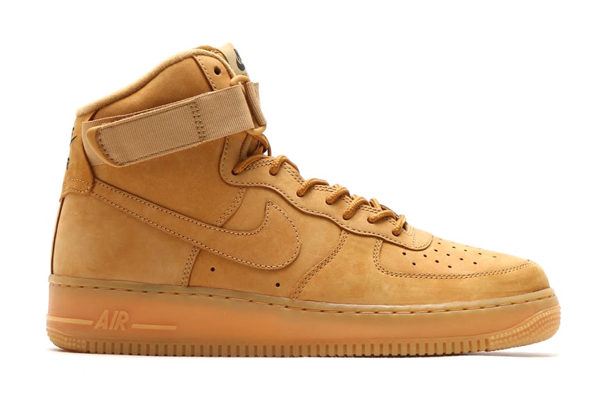 wheat high top air force ones