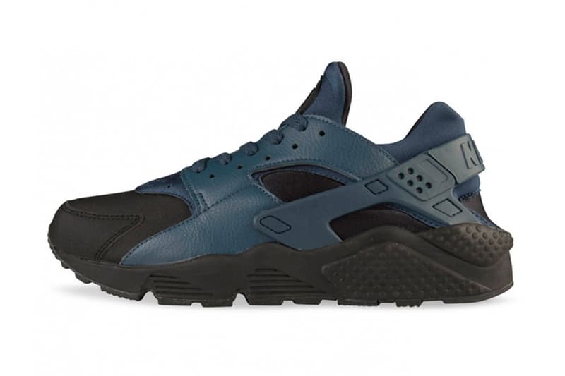 nike huarache blue black