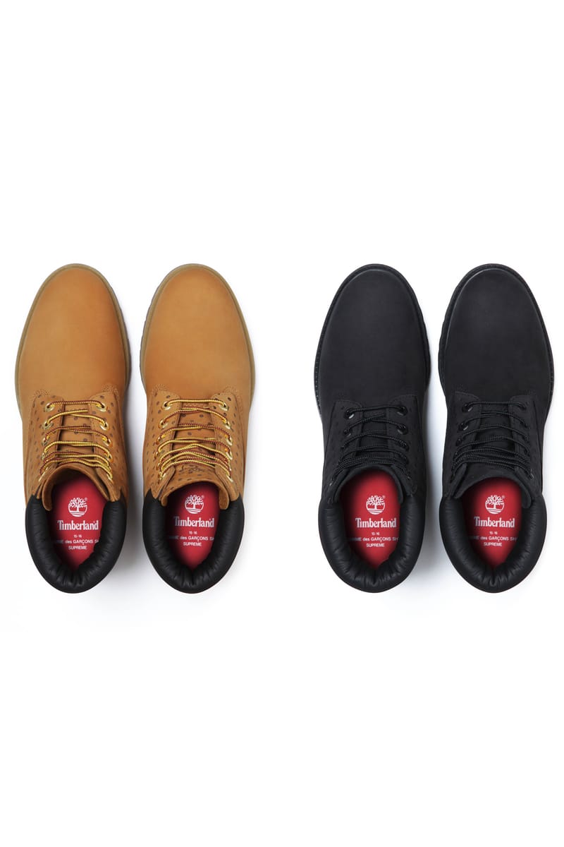 COMME des GARCONS SHIRT Supreme Timberland Boots | Hypebeast