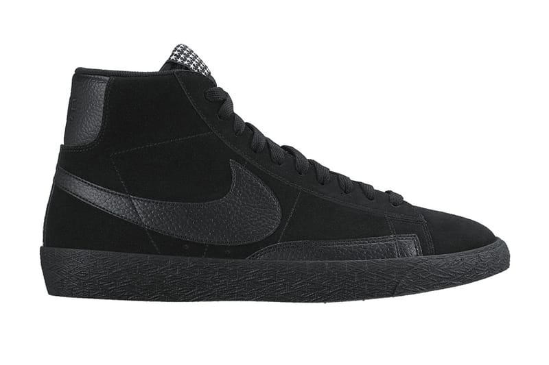 Nike blazer high black suede best sale