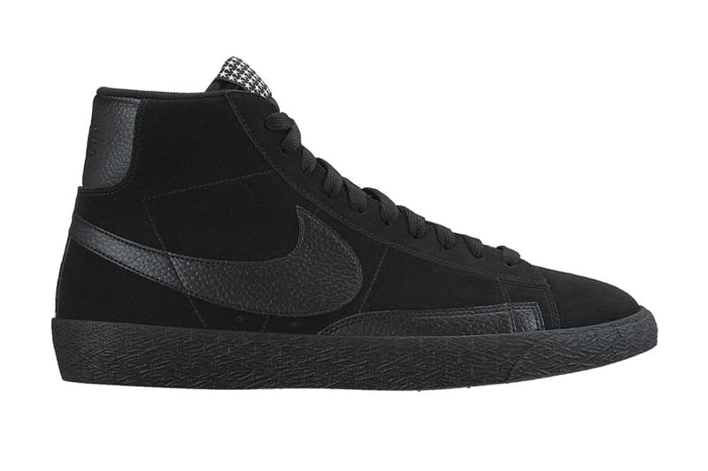 black mid blazer nike