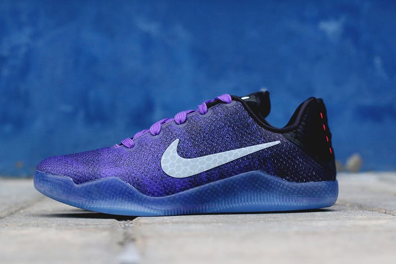 Kobe 11 shop purple and black