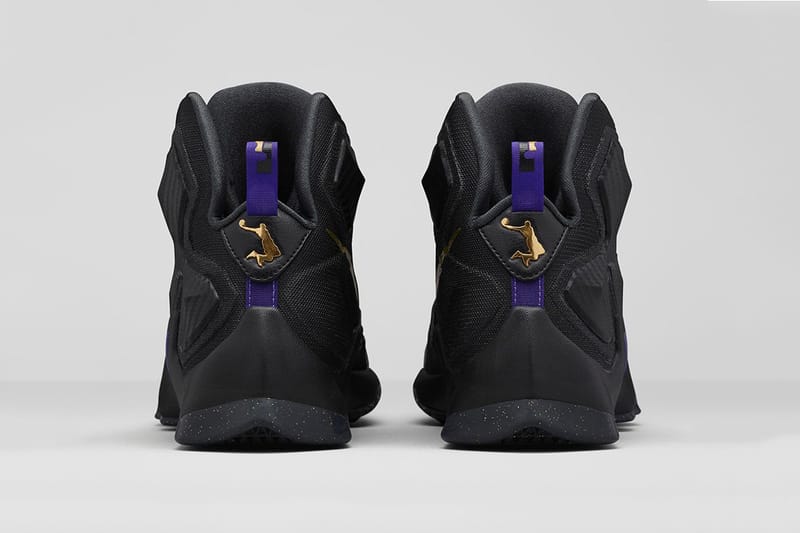 Lebron 13 black and hot sale purple