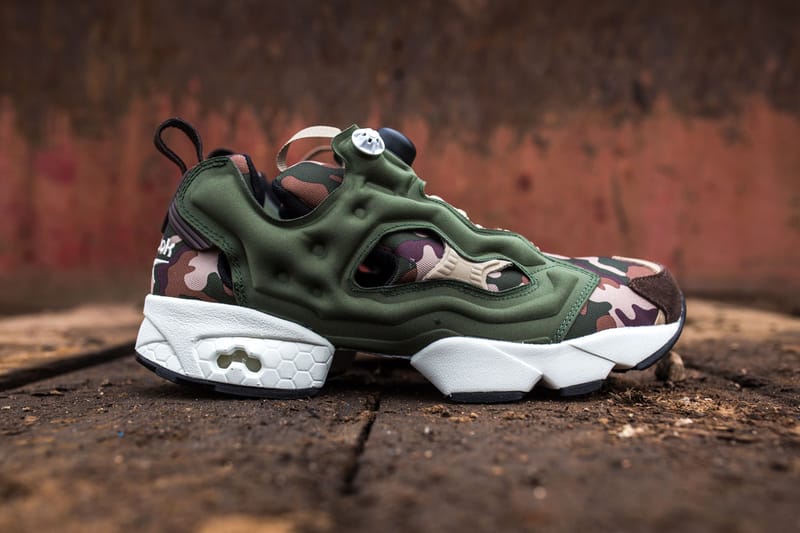 Camo reebok shop pumps