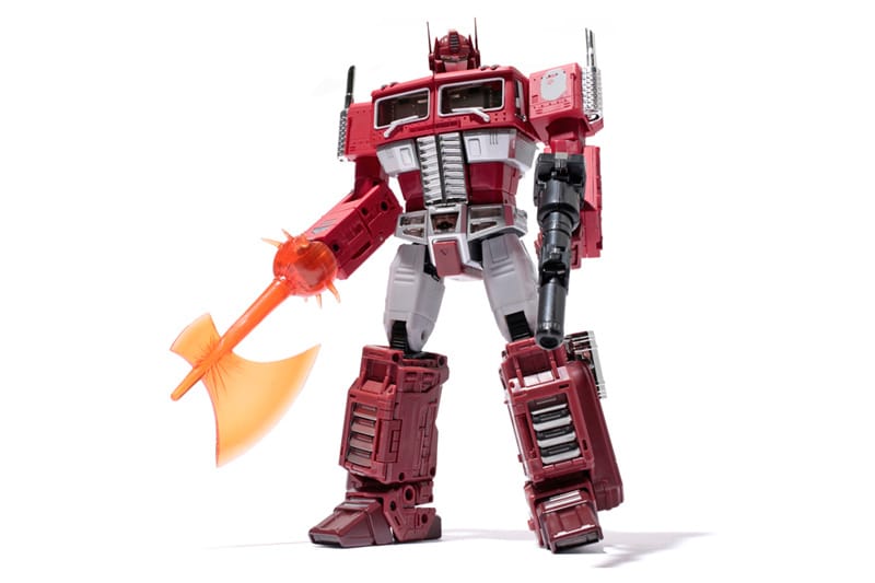 Transformers x Bape Optimus Prime Red Camo Figurine | Hypebeast