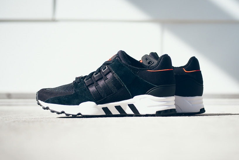 adidas EQT Running Support Black/Infrared | Hypebeast
