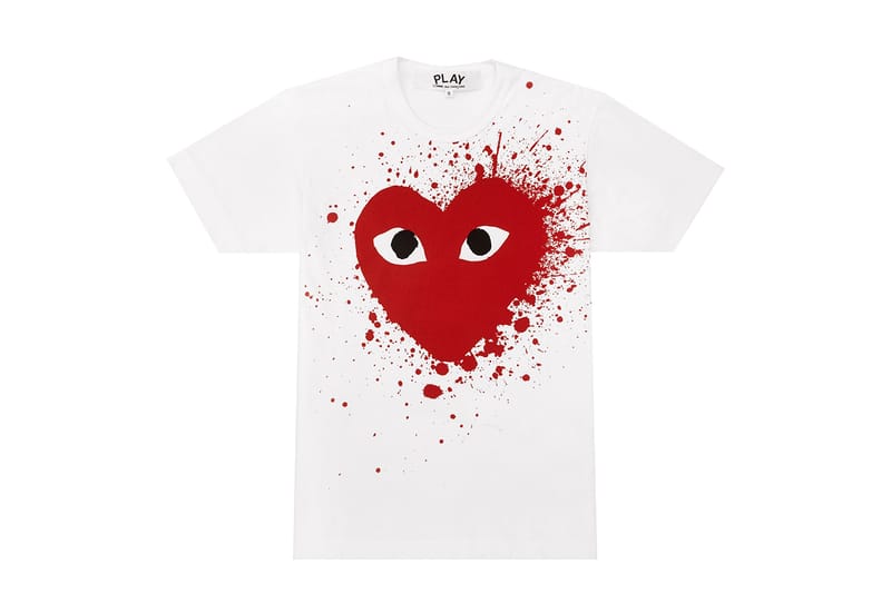 Cdg store splatter tee