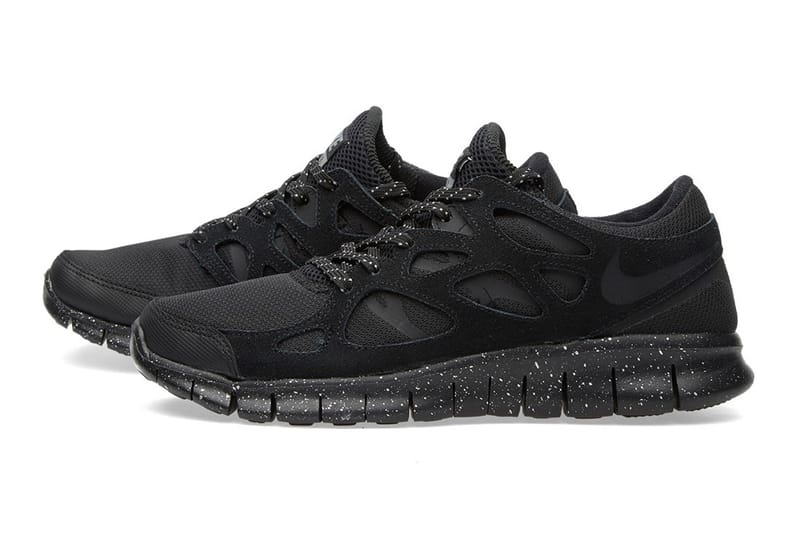 Nike free run 2 deals black and grey