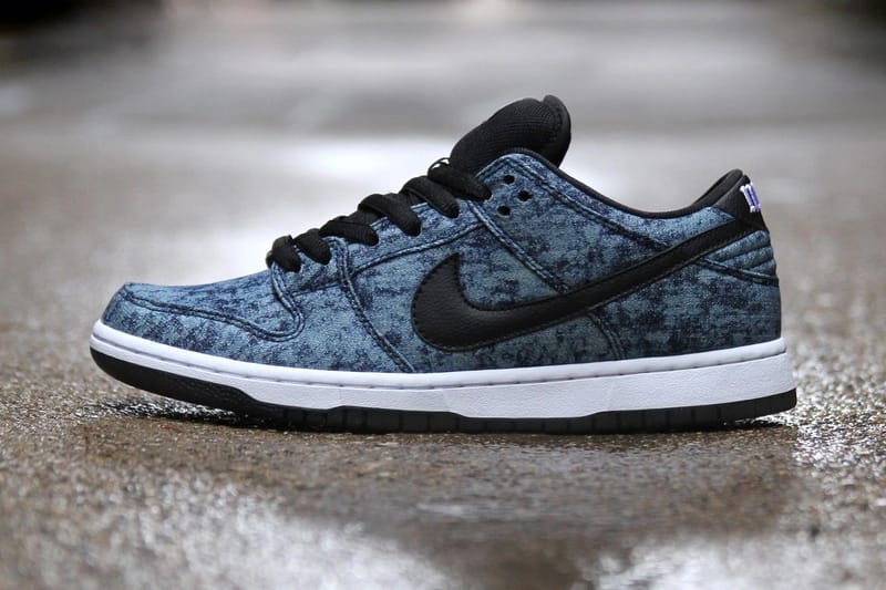 Nike dunk hotsell black denim