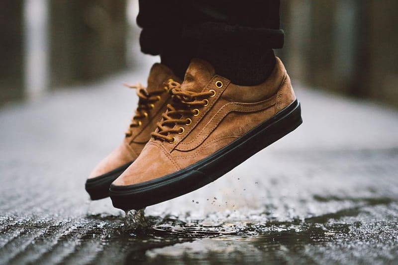 Brown vans old clearance skool