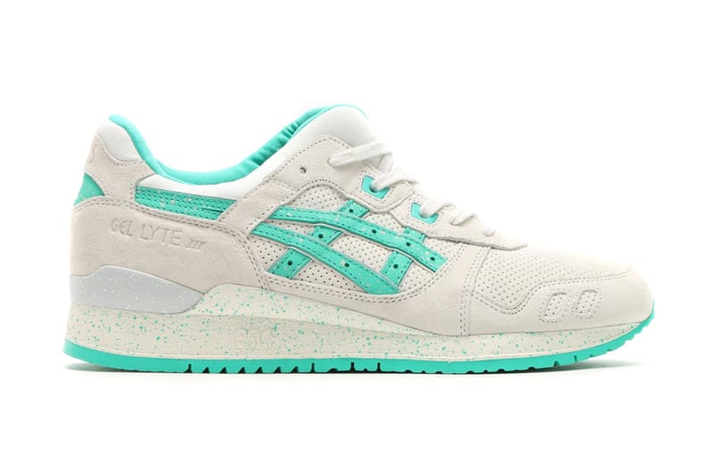 asics gel lyte iii green white