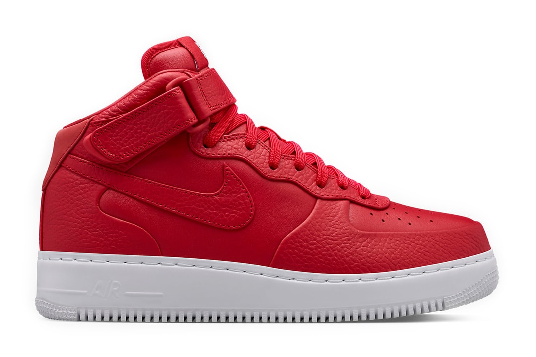 NikeLab Air Force 1 Red White | Hypebeast