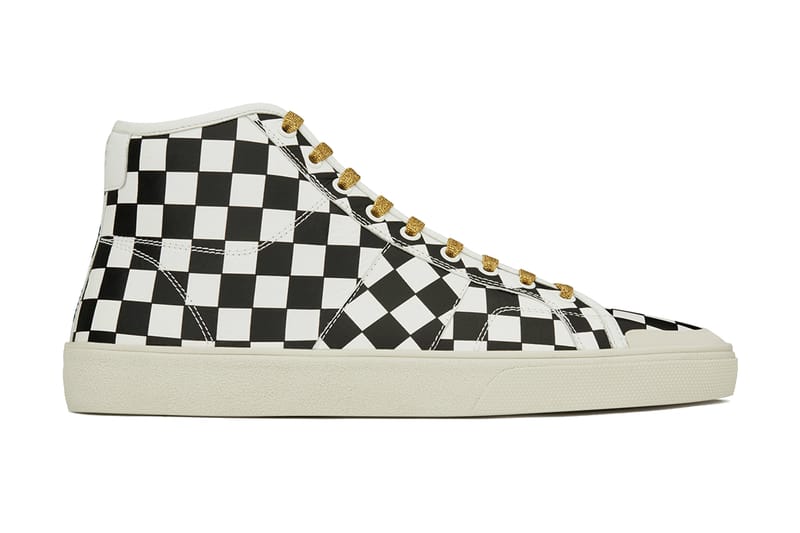 Saint laurent shop checkered sneakers