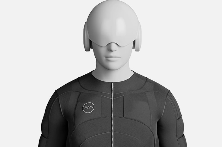 Костюм teslasuit обеспечивает тактильную обратную связь всего тела для полного погружения в виртуальную реальность.