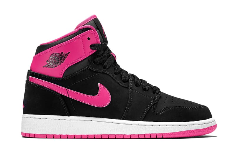 Black and cheap pink jordans womens