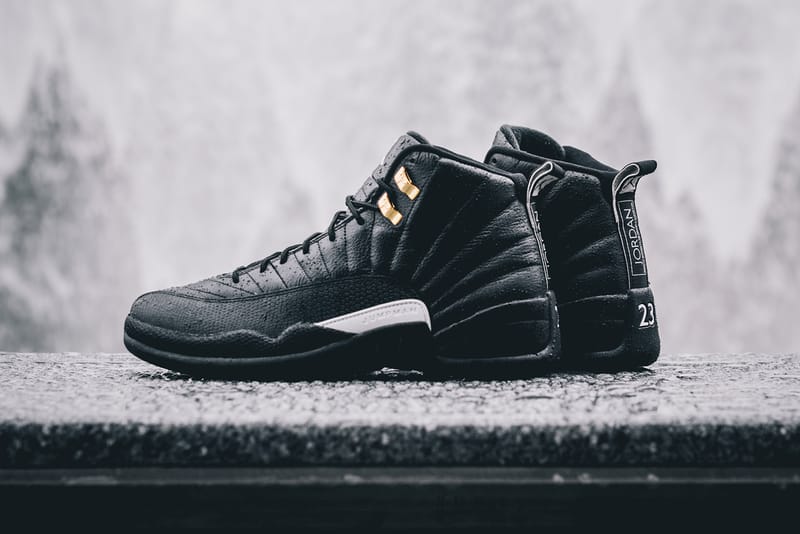 Jordan 12 black clearance leather