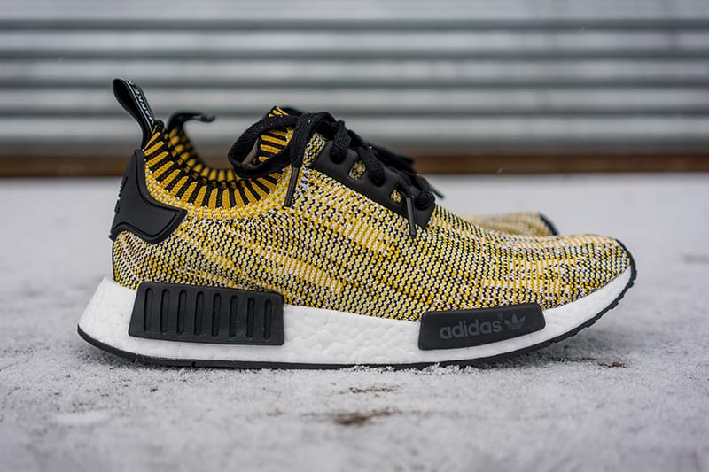 Adidas nmd yellow black on sale