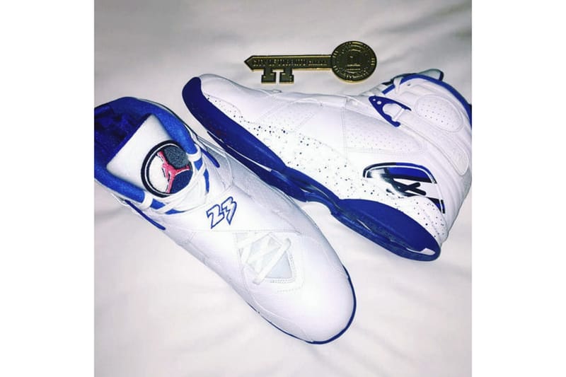 Jordan retro 8 clearance blue