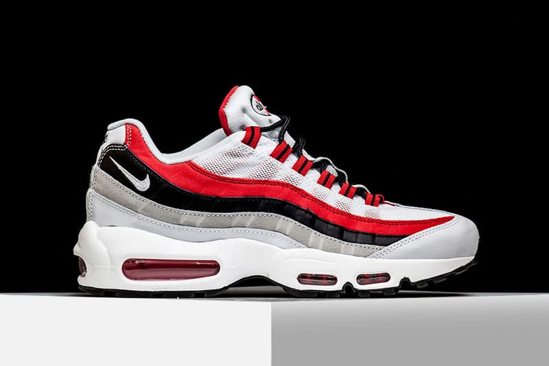 Air max 95 deals red black white