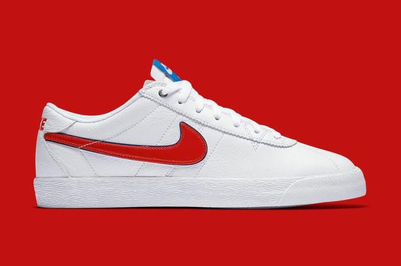 Nike sb bruin white leather best sale