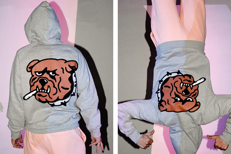 Palace store bulldog hoodie