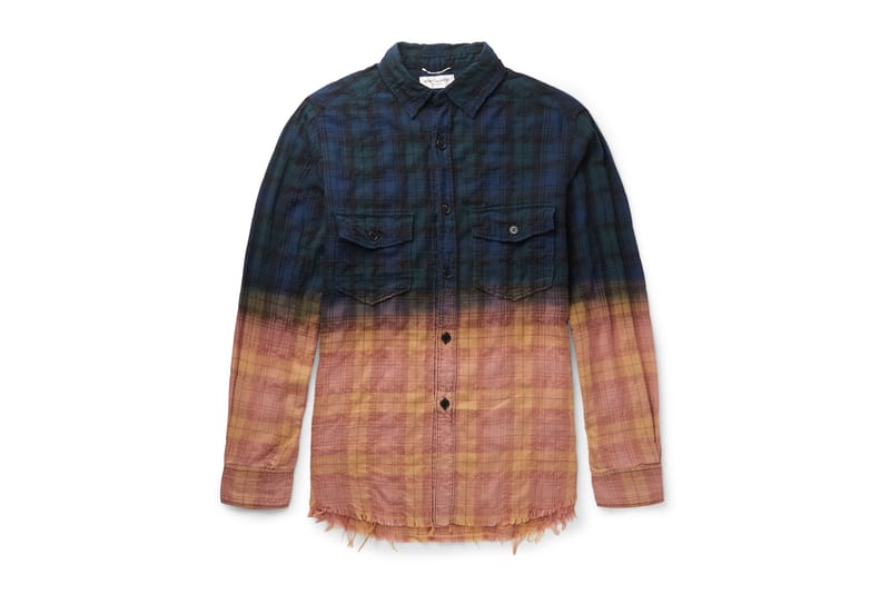 Saint Laurent Two Tone Flannel MR PORTER | Hypebeast