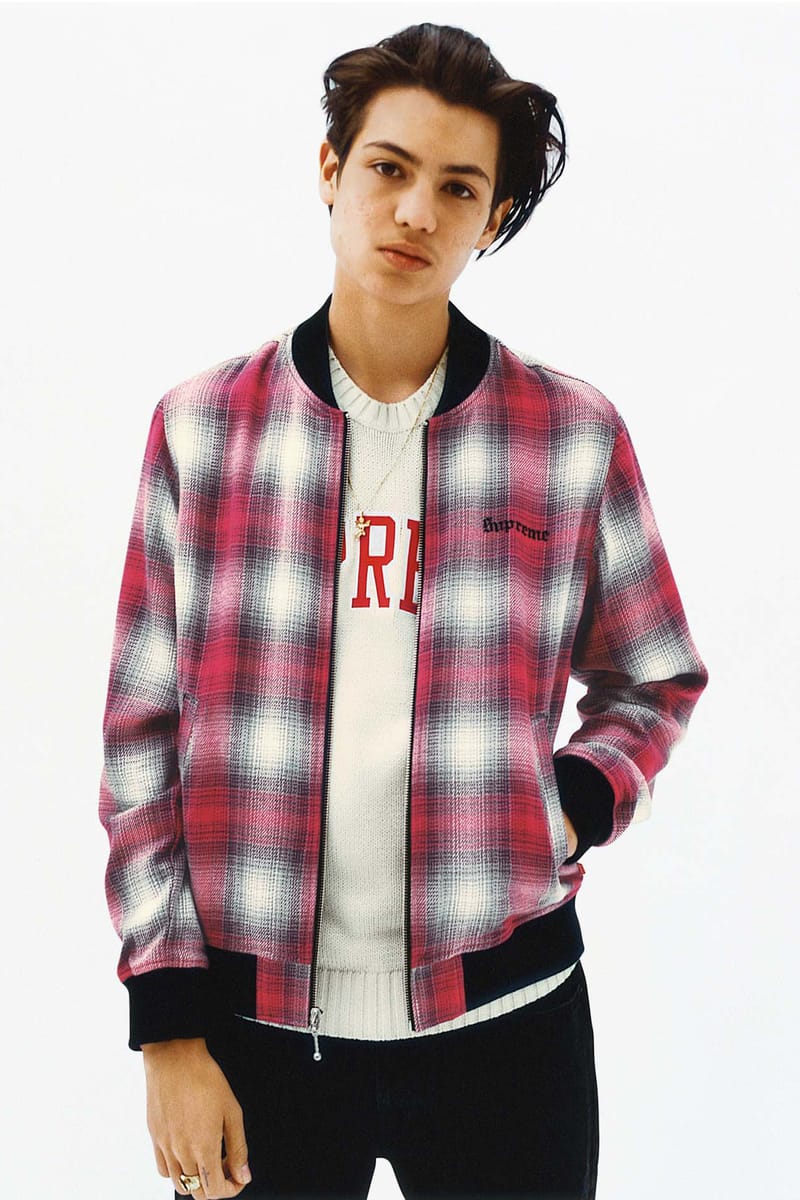 Supreme plaid shop bomber