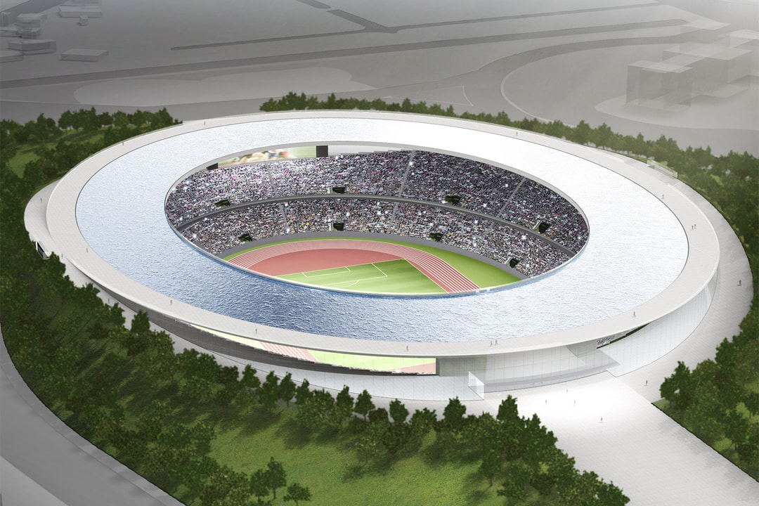 Олимпийский стадион 2020 года мог иметь пылающий парящий фонтан на крыше