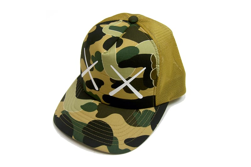 Kaws bape clearance hat