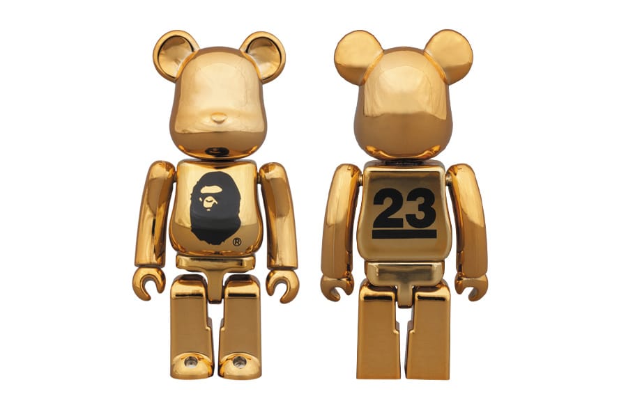 BAPE Celebrates is 23rd Anniversary With a Special Gold Bearbrick 