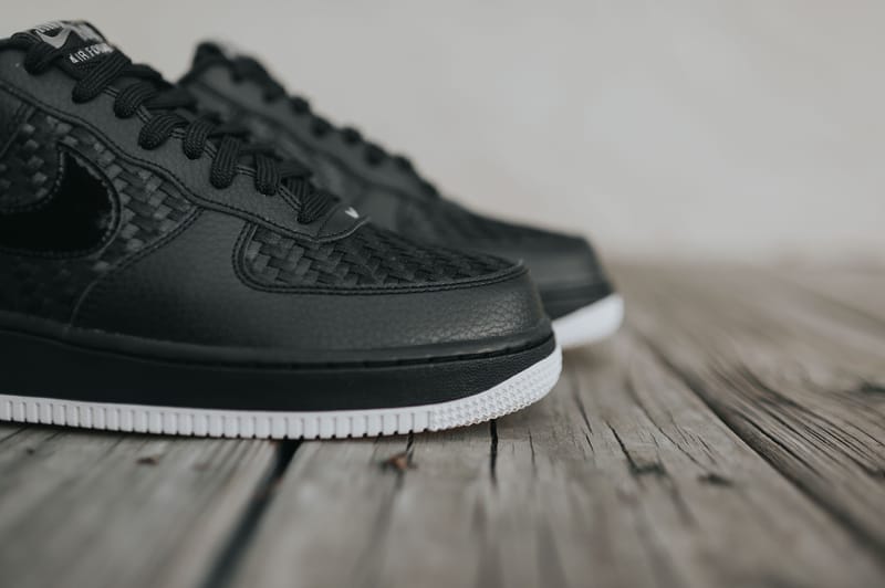 Nike Air Force 1 Low 07 LV8 Black Woven Sneaker Hypebeast