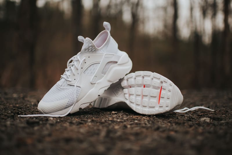 Nike Air Huarache Run Ultra BR Triple White Sneaker Hypebeast