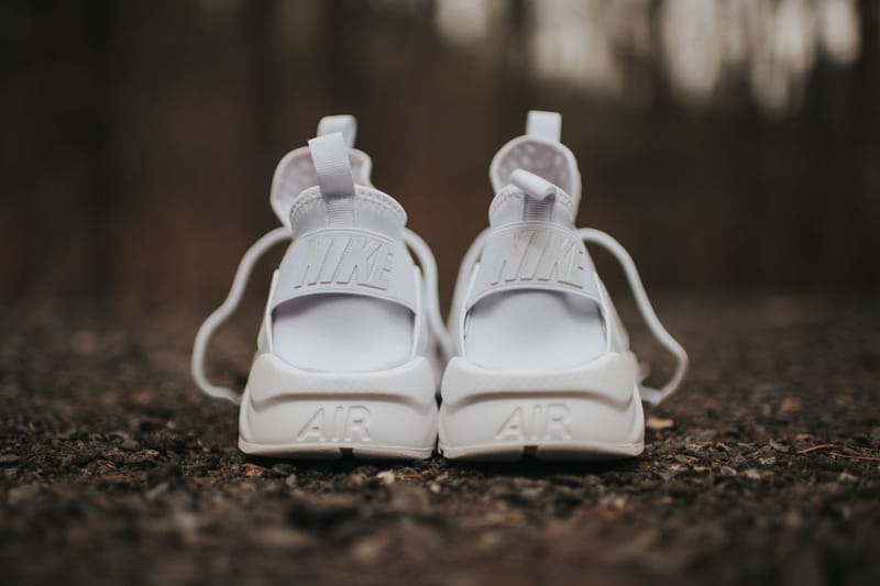 Nike Air Huarache Run Ultra BR Triple White Sneaker Hypebeast