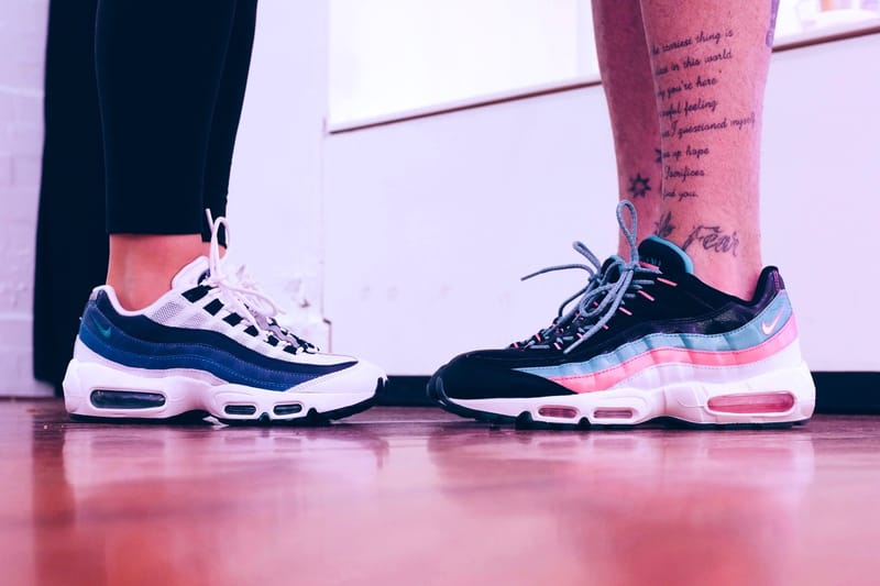 Air max 95 pink on outlet feet