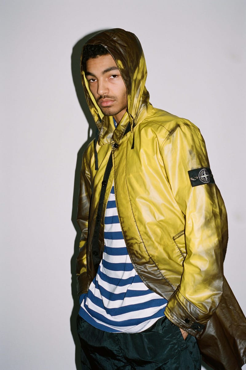 Stone island hotsell coat yellow