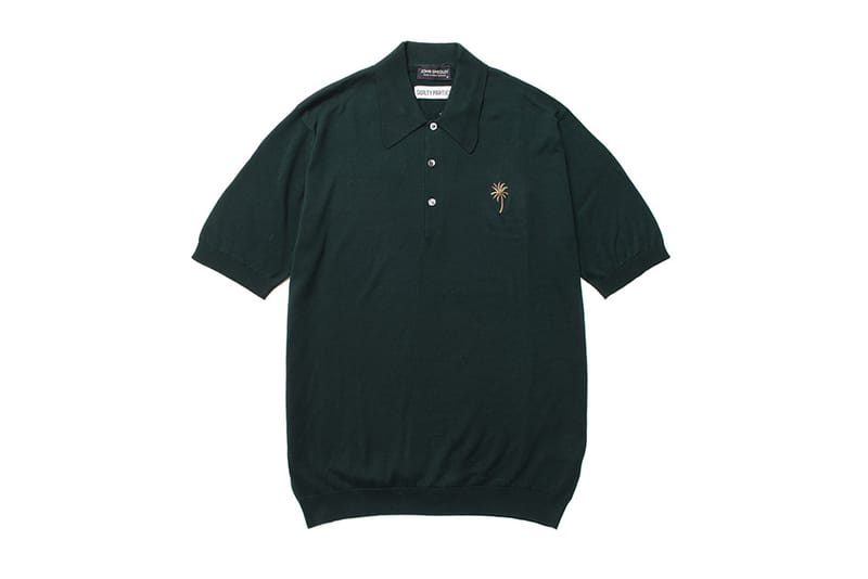 JOHN SMEDLEY×WACKO MARIA シーアイランドコットン ポロ