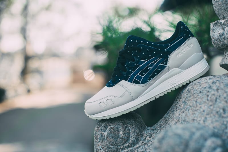 Asics gel lyte iii japanese denim indian ink best sale