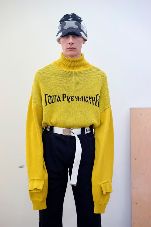 Gosha rubchinskiy sale yellow sweater