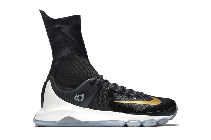 Nike kd outlet black and gold