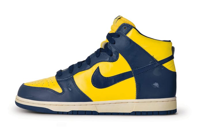 Nike Dunk High Retro UNLV and Michigan Colorway Sneakers ...