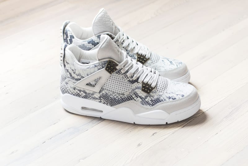 Jordan 4 store snakeskin on feet