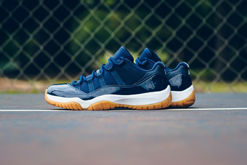 Air Jordan 11 Retro Low Midnight Navy/White-Gum Sneaker | Hypebeast