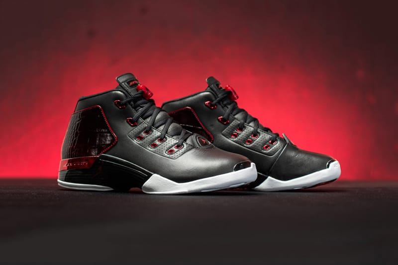 Jordan 17 on sale black red