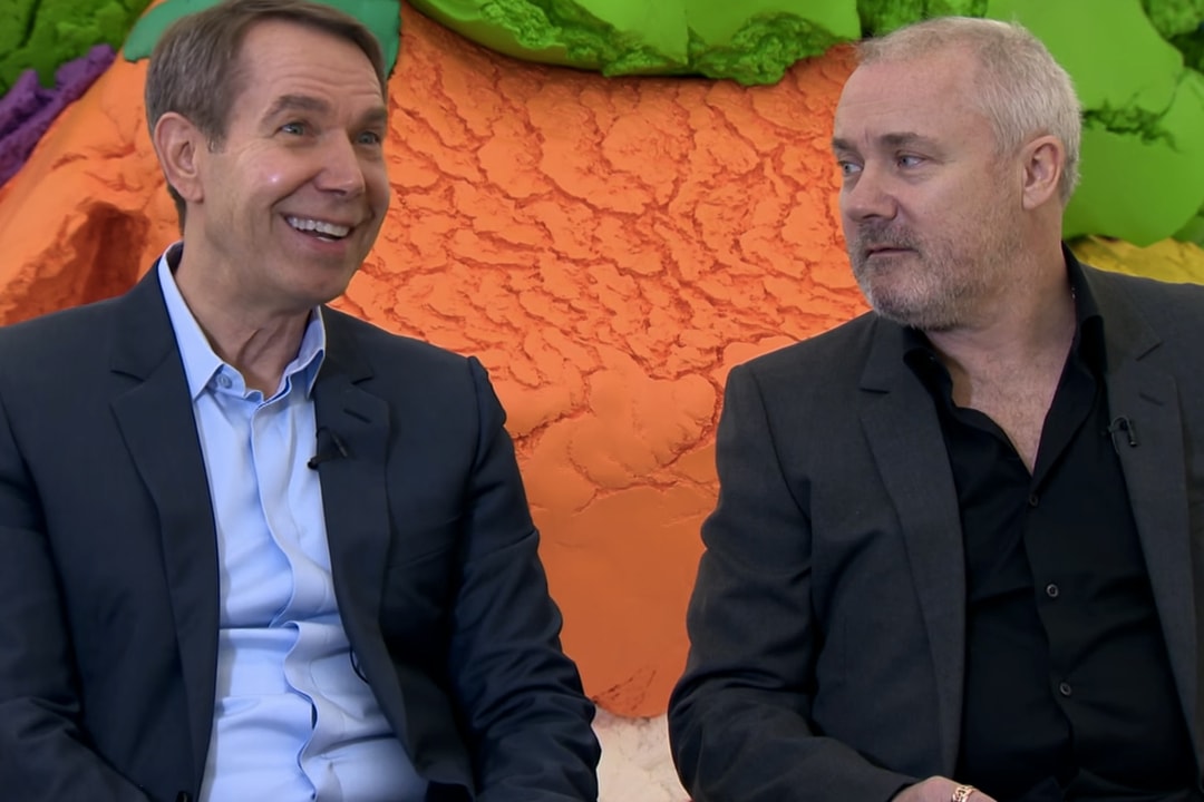 Дэмиен Херст и Джефф Кунс вместе беседуют с BBC в преддверии совместной выставки