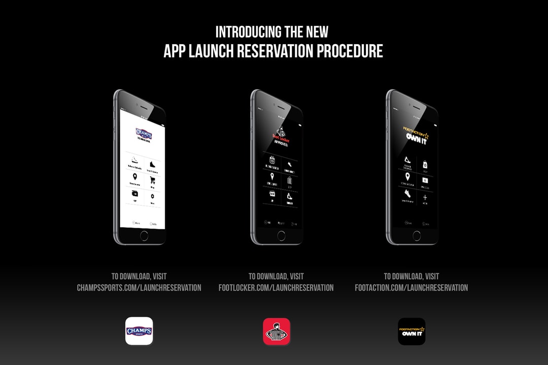 Foot Locker reservation app Hypebeast