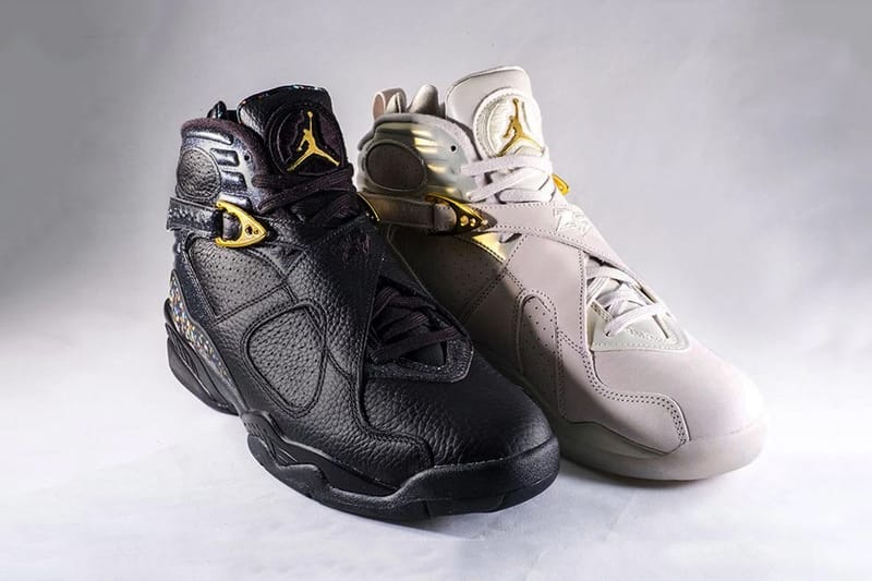 Gold and hot sale white jordan 8