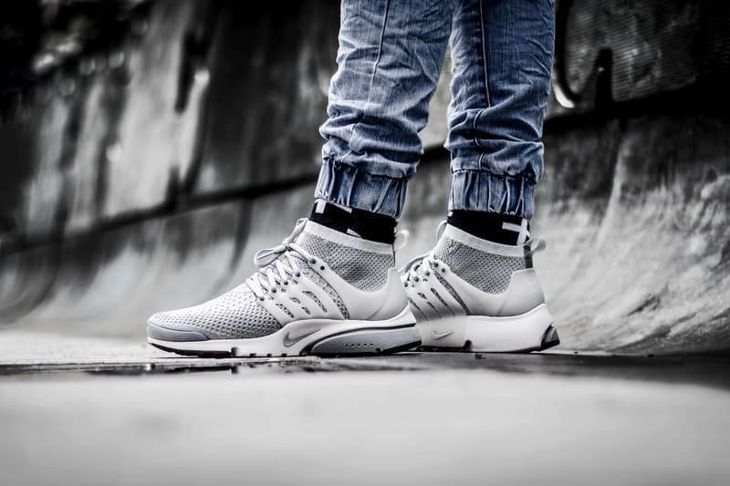 nike air presto flyknit grey