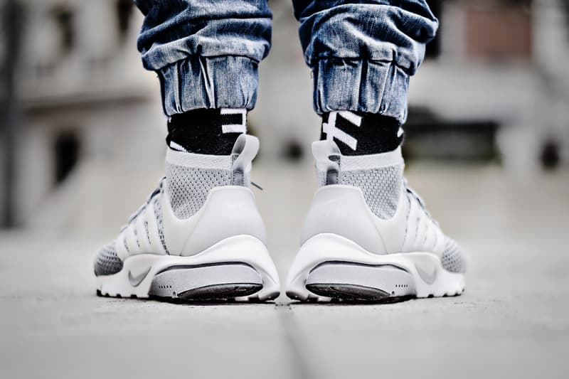 nike air presto flyknit grey